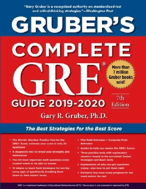 Gruber's Complete GRE Guide 2019-2020 by Gary Gruber
