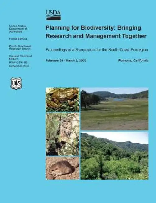 Planning for Biodiversity: Bringing Research and Management Together by United States Department of Agriculture