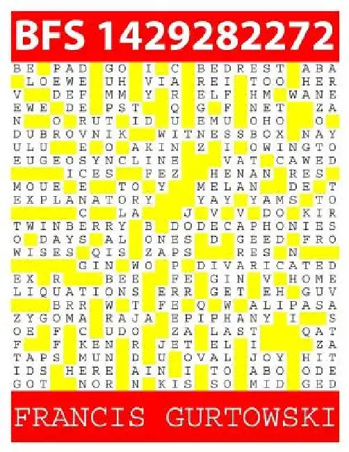 Bfs 1429282272: A BFS Puzzle by Francis Gurtowski