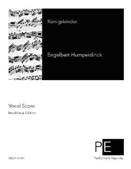 Königskinder by Engelbert Humperdinck