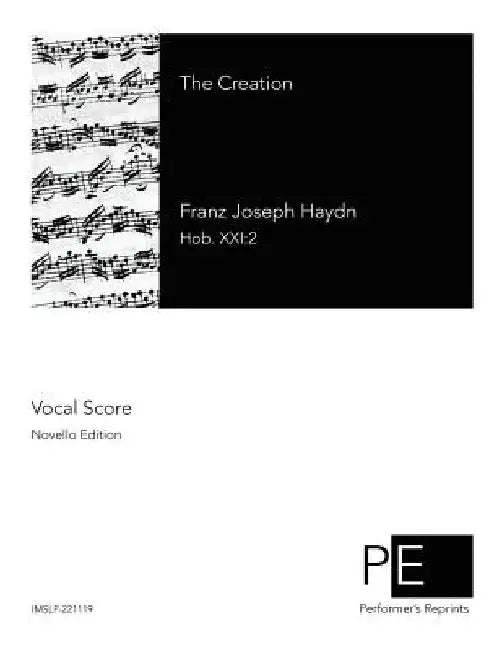 The Creation by Franz Joseph Haydn