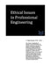 Ethical Issues in Professional Engineering by J. Paul Guyer