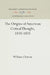 The Origins of American Critical Thought, 1810-1835 by William Charvat