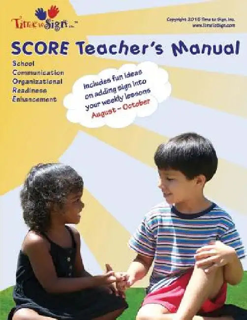 SCORE Teacher's Manual: August - October by Lillian I. Hubler C. D. a.