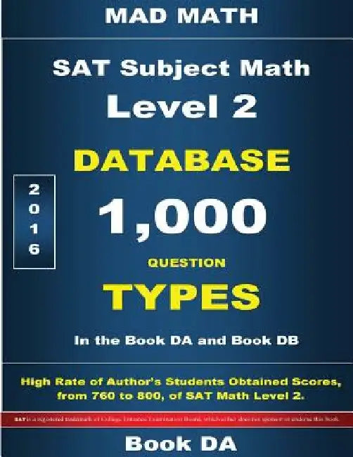 SAT Math Level 2 Database Book DA by John Su
