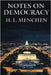 Notes on Democracy by Menchen, H. L.