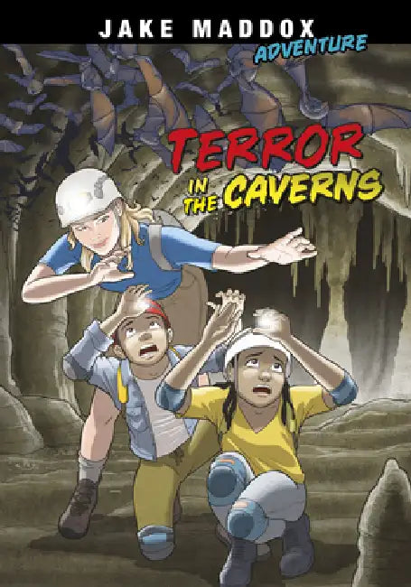 Terror in the Caverns by Jake Maddox, Giuliano Aloisi