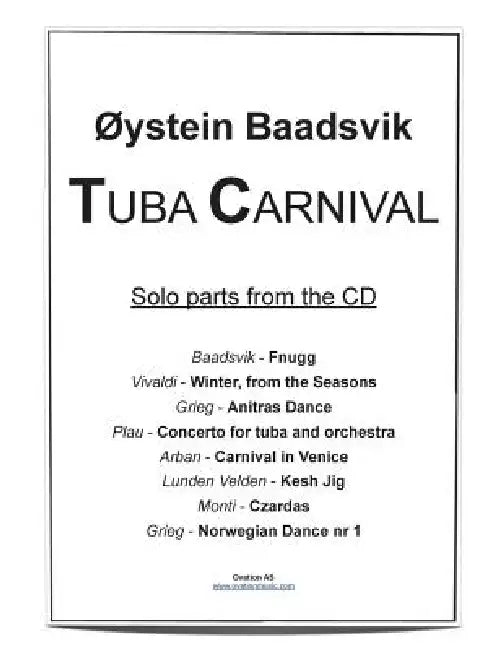 Tuba Carnival Solo Collection by Oystein Baadsvik, Antonio Vivaldi, Edvard Grieg