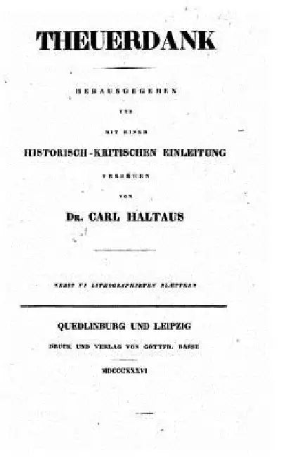 Theuerdank by Haltaus, Carl