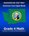 WASHINGTON TEST PREP Common Core Quiz Book Grade 4 Math: Preparation for the Smarter Balanced Assessments by Test Master Press Washington