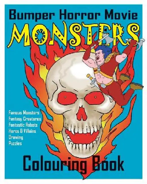 BUMPER Horror Movie Monsters Colouring Book by Albert David Sutton