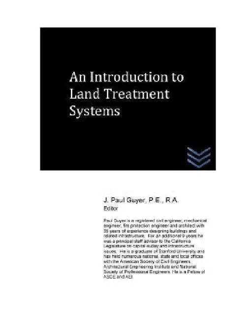 An Introduction to Land Treatment Systems by J. Paul Guyer