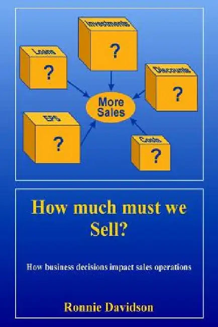 How Much Must We Sell?: Understanding the relationship between spend and the impact on extra sales. Can we pay for this from sales? by Ronnie Davidson