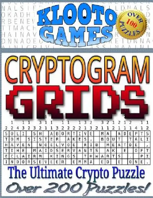 KLOOTO Games CRYPTOGRAM GRIDS by Cyrus F. Rea