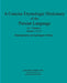 A Concise Etymologic Dictionary of the Persian Language: Volume II by Gilani Shakibi M. D., Jami
