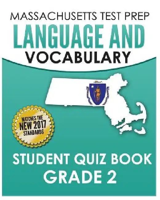 MASSACHUSETTS TEST PREP Language & Vocabulary Student Quiz Book Grade 2 by Test Master Press Massachusetts
