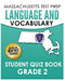 MASSACHUSETTS TEST PREP Language & Vocabulary Student Quiz Book Grade 2 by Test Master Press Massachusetts