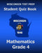 WISCONSIN TEST PREP Student Quiz Book Mathematics Grade 4: Preparation for the Wisconsin Forward Exam by Test Master Press Wisconsin