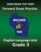 WISCONSIN TEST PREP Forward Exam Practice English Language Arts Grade 3: Covers Reading, Writing, Language, and Research by Test Master Press Wisconsin