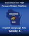 WISCONSIN TEST PREP Forward Exam Practice English Language Arts Grade 4: Covers Reading, Writing, Language, and Research by Test Master Press Wisconsin