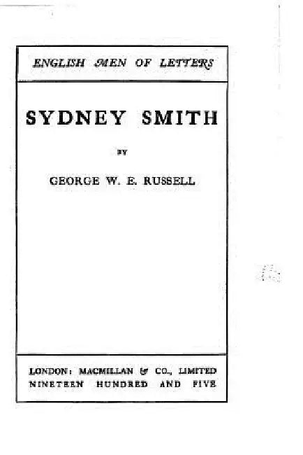 Sydney Smith by George W. E. Russell