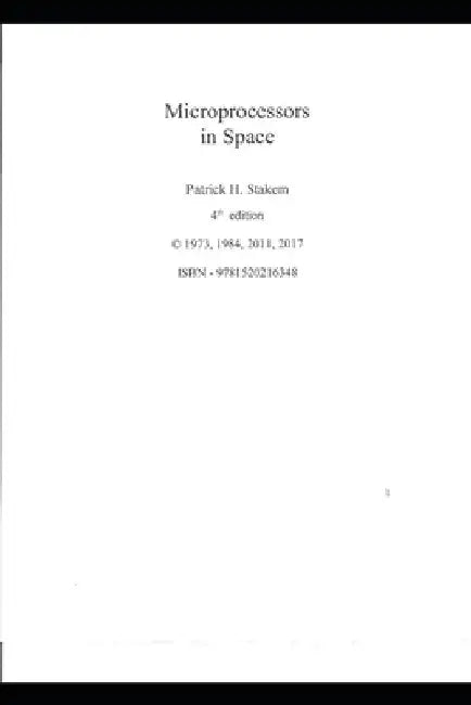 Microprocessors in Space by Patrick Stakem