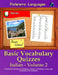 Parleremo Languages Basic Vocabulary Quizzes Italian - Volume 2 by Zidowecki, Erik