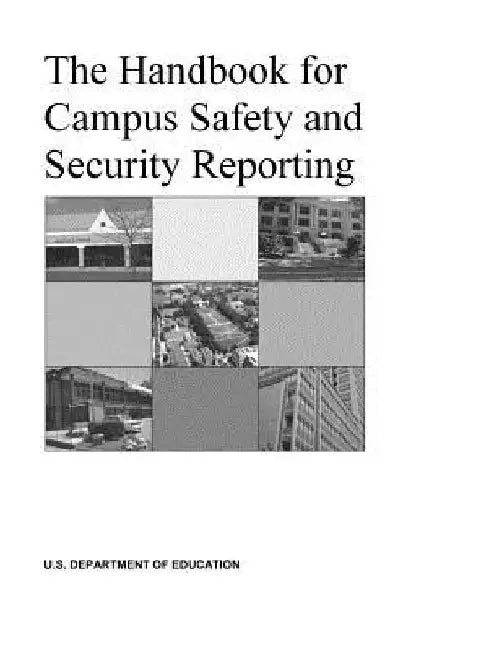 The Handbook for Campus Safety and Security Reporting by Penny Hill Press Inc