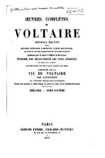 Oeuvres complètes de Voltaire - Tome VI by Voltaire