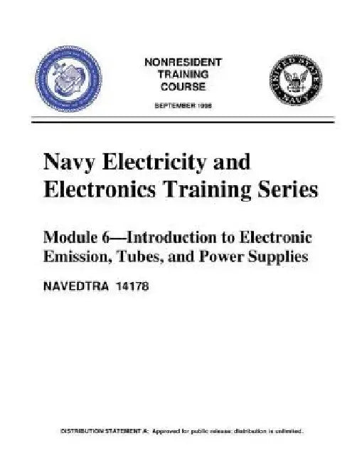 The Navy Electricity and Electronics Training Series: Module 06 Introduction To by United States Navy