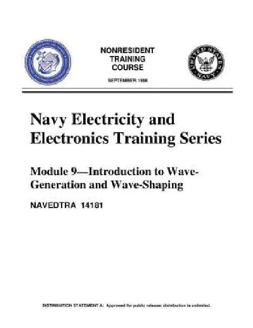 The Navy Electricity and Electronics Training Series: Module 09 Introduction To by United States Navy