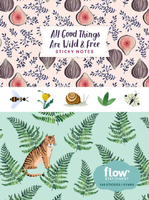 All Good Things Are Wild and Free Sticky Notes by Irene Smit