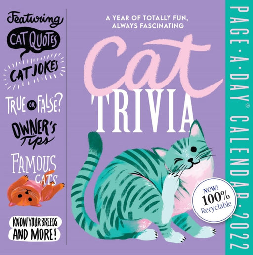 Cat Trivia Page-A-Day Calendar 2022: Cat Quotes, Cat Jokes, True or False, Owner's Tips, Famous Cat by Workman Calendars