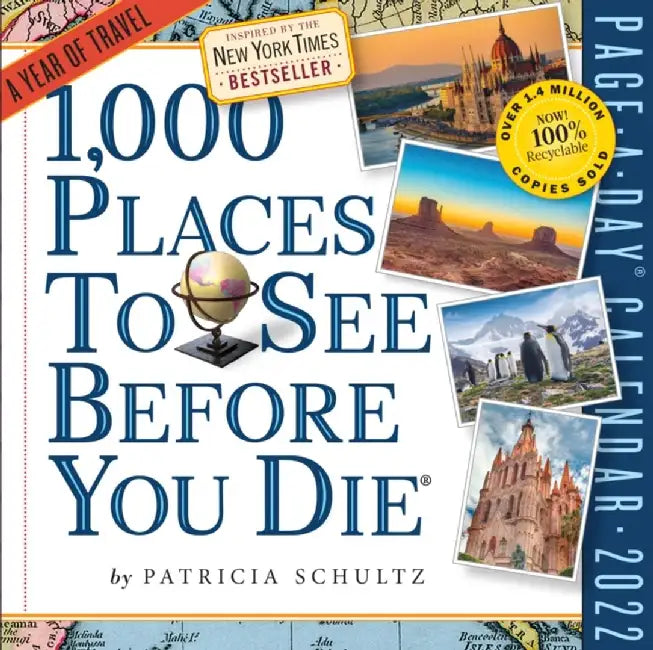 1,000 Places to See Before You Die Page-A-Day Calendar 2022 by Workman Calendars