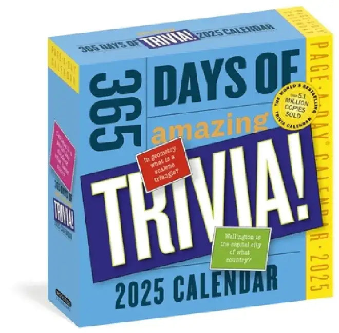 365 Days of Amazing Trivia Page-A-Day(r) Calendar 2025: The World's Bestselling Trivia Calendar by Workman Calendars