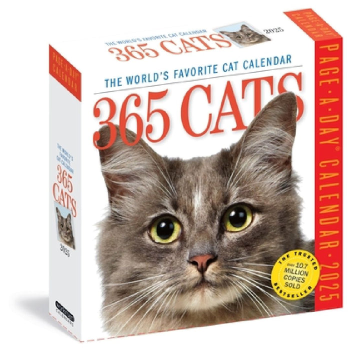 365 Cats Page-A-Day(r) Calendar 2025: The World's Favorite Cat Calendar by Workman Calendars
