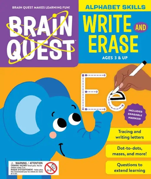 Brain Quest Write And Erase: Alphabet Skills by Workman Publishing
