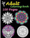 Adult Coloring Book 100 Pages: Stress Relieving Designs Featuring Mandalas & Animal by Five Stars