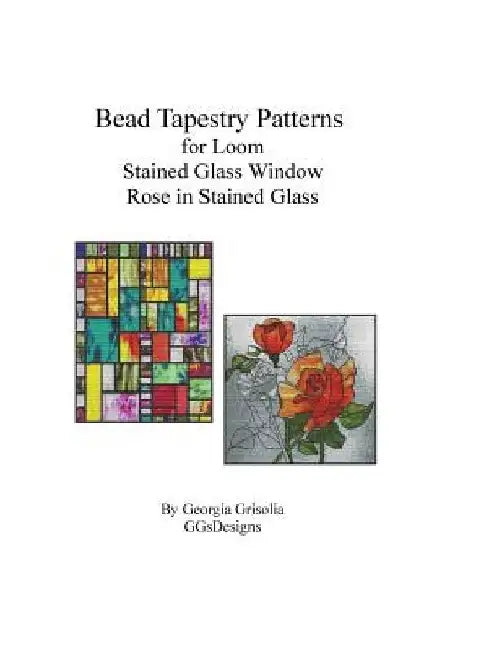 Bead Tapestry Patterns for Loom Stained Glass Window Rose in Stained Glass by Georgia Grisolia