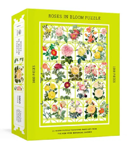 Roses in Bloom Puzzle: A 1000-Piece Jigsaw Puzzle Featuring Rare Art from the New York Botanical Garden by The New York Botanical Garden