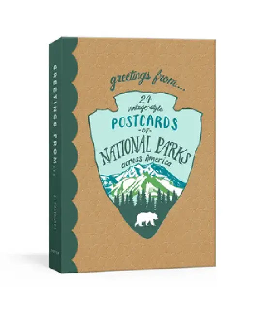 Greetings from: 24 Vintage-Style Postcards from National Parks Across America by Kathryn Hunter