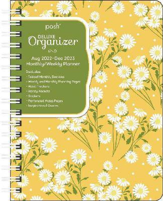 Posh: Deluxe Organizer 17-Month 2022-2023 Monthly/Weekly Hardcover Planner Calen: Happy Daisy by Andrews McMeel Publishing