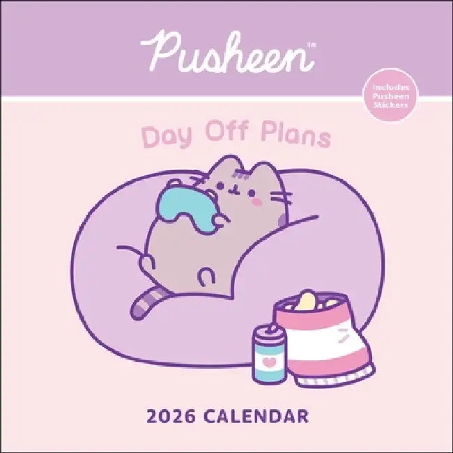 Pusheen 2026 Wall Calendar: Day Off Plans by Claire Belton