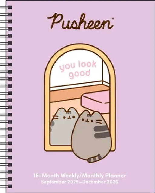 Pusheen 16-Month 2025-2026 Weekly/Monthly Planner Calendar: You Look Great by Claire Belton
