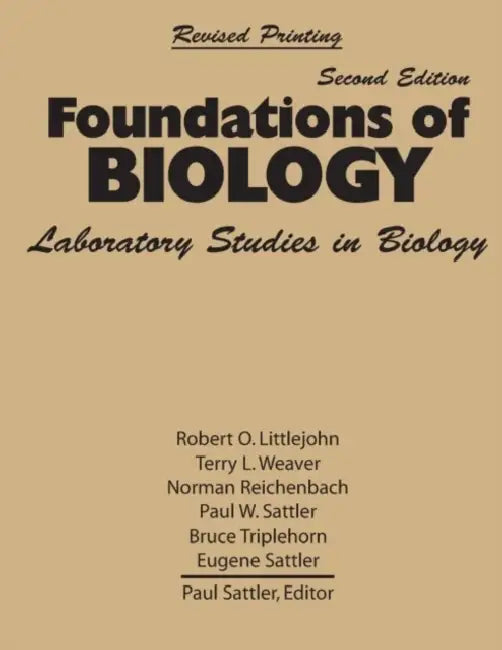 Foundations of Biology: Laboratory Studies in Biology by Chris McNab