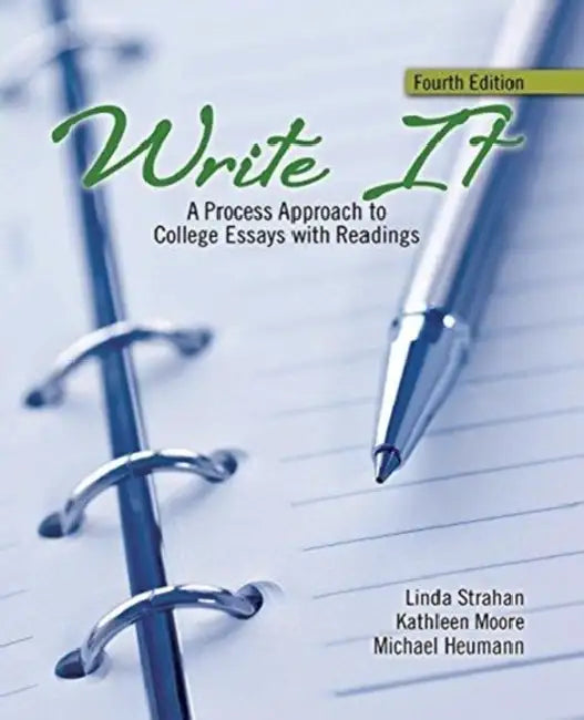 Write It: A Process Approach to College Essays with Readings by Merry E. Wiesner-Hanks