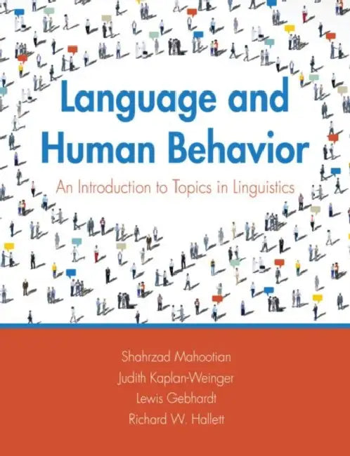 Language and Human Behavior: An Introduction to Topics in Linguistics by Christopher Dale