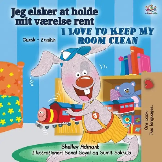 I Love to Keep My Room Clean (Danish English Bilingual Children's Book) by Shelley Admont