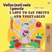I Love to Eat Fruits and Vegetables (Croatian English Bilingual Children's Book) by Shelley Admont