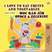 I Love to Eat Fruits and Vegetables (English Czech Bilingual Book for Kids) by Shelley Admont